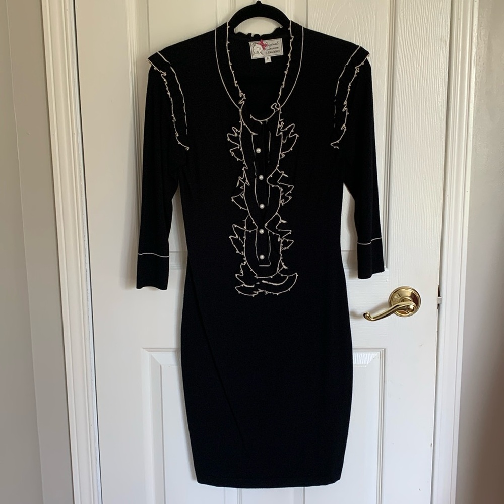 Yoana Baraschi Knit Dress Black Size Small